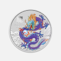 Srebrna moneta Lunar III: Rok Smoka Fioletowy 2024 1/2 uncji Srebrna moneta Lunar III: Rok Smoka Fioletowy 2024 1/2 uncji