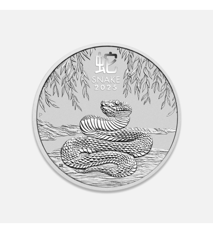 Srebrna moneta Lunar III: Rok Węża 1/2 uncji Srebrna moneta Lunar III: Rok Węża 1/2 uncji