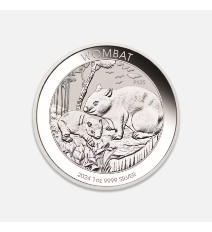 Srebrna moneta Wombat 2024 1 uncja Srebrna moneta Wombat 2024 1 uncja