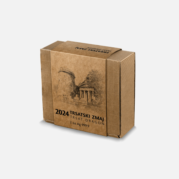 Srebrna moneta Smok z Trsatu 2024 2 uncje Srebrna moneta Smok z Trsatu 2024 2 uncje