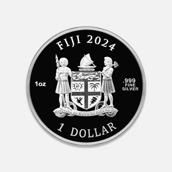 Srebrna moneta kolorowana Fidżi: Shakespeare x Romeo i Julia 2024 Proof 1 uncja Srebrna moneta kolorowana Fidżi: Shakespeare x Romeo i Julia 2024 Proof 1 uncja