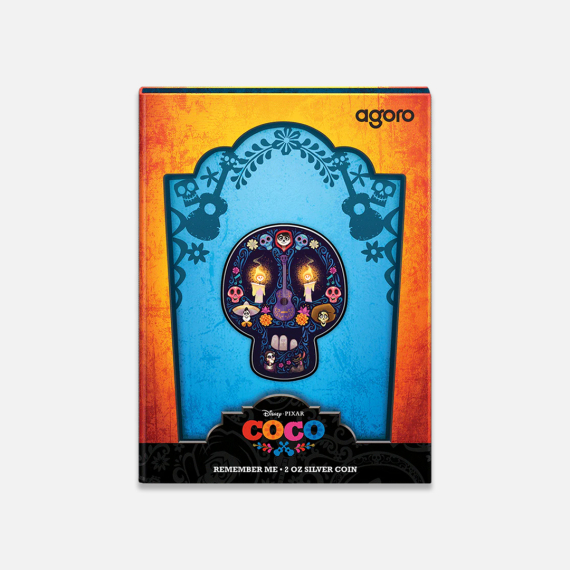 Disney: Coco - Pamiętaj o mnie kolorowana 2 uncje srebra Disney: Coco - Pamiętaj o mnie kolorowana 2 uncje srebra