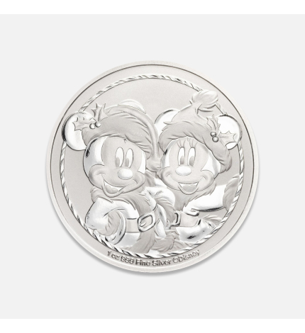 Srebrna moneta Mickey & Minnie Xmas 2024 1 uncja Srebrna moneta Mickey & Minnie Xmas 2024 1 uncja