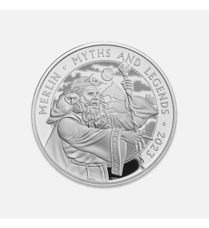 Wielka Brytania Mity i Legendy: Merlin Proof 2023 1 uncja srebra Wielka Brytania Mity i Legendy: Merlin Proof 2023 1 uncja srebra