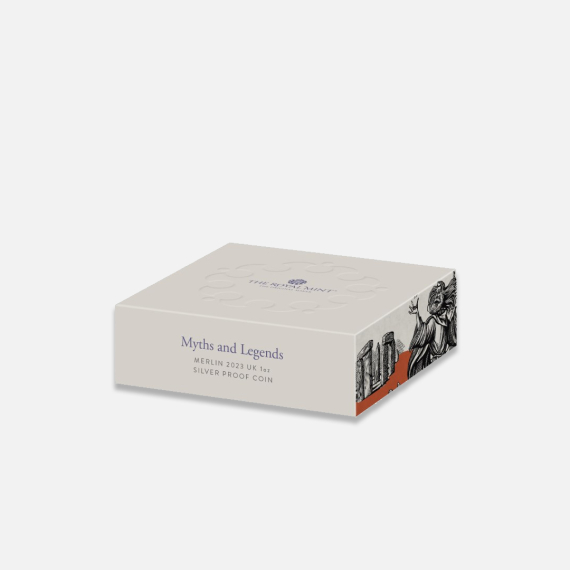 Wielka Brytania Mity i Legendy: Merlin Proof 2023 1 uncja srebra Wielka Brytania Mity i Legendy: Merlin Proof 2023 1 uncja srebra