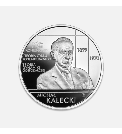 NBP: Wielcy polscy ekonomiści: Michał Kalecki 14,14 g srebra NBP: Wielcy polscy ekonomiści: Michał Kalecki 14,14 g srebra