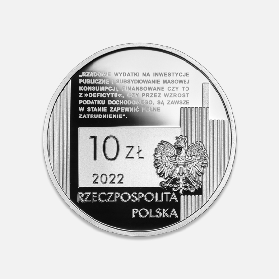 NBP: Wielcy polscy ekonomiści: Michał Kalecki 14,14 g srebra NBP: Wielcy polscy ekonomiści: Michał Kalecki 14,14 g srebra
