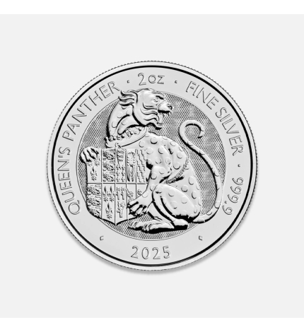 Srebrna moneta Bestie Tudorów: Pantera 2 uncje Srebrna moneta Bestie Tudorów: Pantera 2 uncje