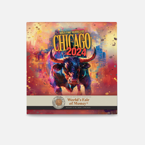 2 uncje sztabka srebra Chicago Byk wydanie ANA 2024 2 uncje sztabka srebra Chicago Byk wydanie ANA 2024