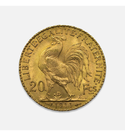 Złota moneta 20 Franków Francuskich 6,45 g Złota moneta 20 Franków Francuskich 6,45 g