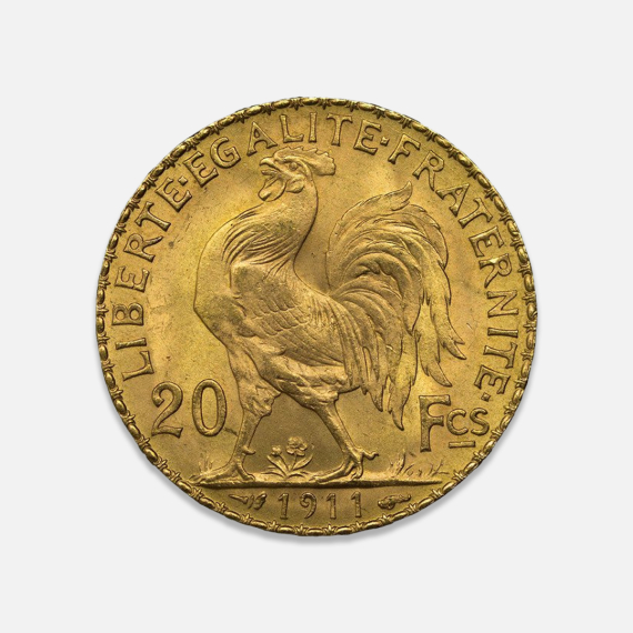 Złota moneta 20 Franków Francuskich 6,45 g Złota moneta 20 Franków Francuskich 6,45 g