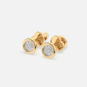 Złote kolczyki diamentowe 0.08 ct - próba 585 Złote kolczyki diamentowe 0.08 ct - próba 585