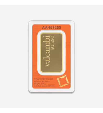 100 g sztabka złota CertiPack 100 g sztabka złota CertiPack