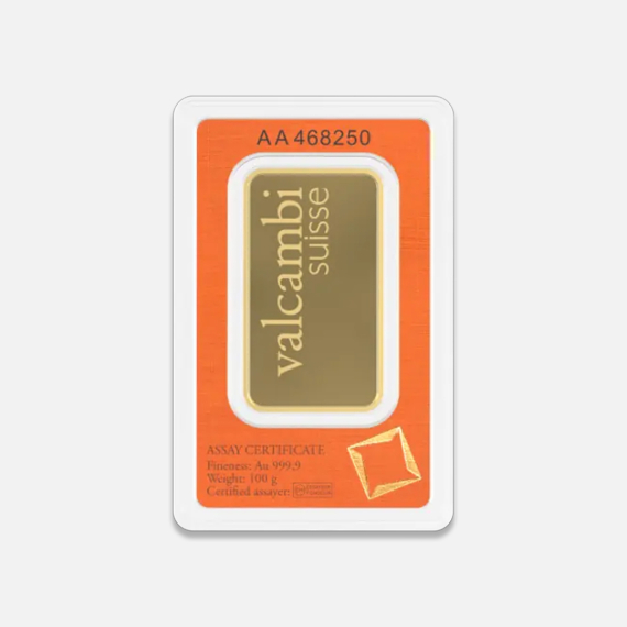 100 g sztabka złota CertiPack 100 g sztabka złota CertiPack