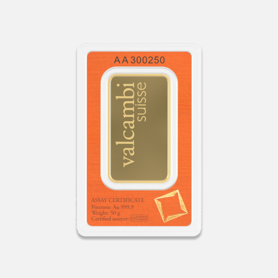 50 g sztabka złota CertiPack 50 g sztabka złota CertiPack