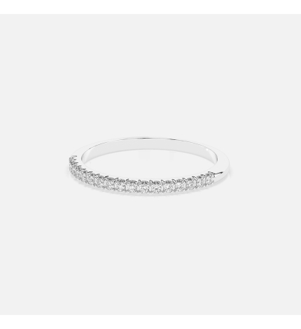 Pierścionek z białego złota z diamentami 0.14 ct - próba 585 Pierścionek z białego złota z diamentami 0.14 ct - próba 585