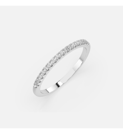 Pierścionek z białego złota z diamentami 0.14 ct - próba 585 Pierścionek z białego złota z diamentami 0.14 ct - próba 585