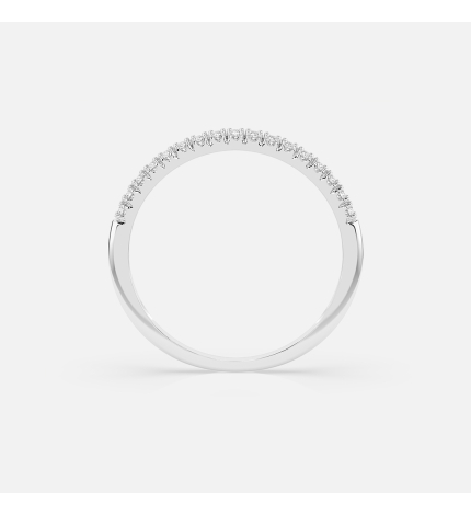 Pierścionek z białego złota z diamentami 0.14 ct - próba 585 Pierścionek z białego złota z diamentami 0.14 ct - próba 585