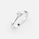 Pierścionek z białego złota z diamentem 0.15 ct - próba 585 Pierścionek z białego złota z diamentem 0.15 ct - próba 585