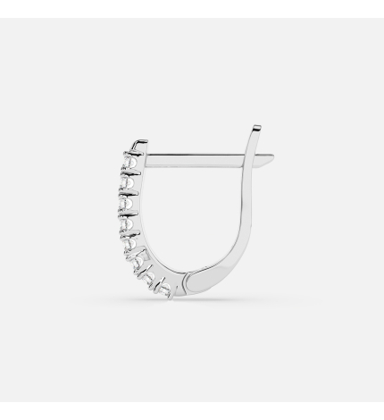 Kolczyki z białego złota z diamentami 0.32 ct - próba 585 Kolczyki z białego złota z diamentami 0.32 ct - próba 585