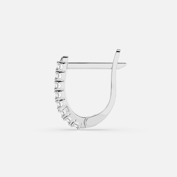 Kolczyki z białego złota z diamentami 0.32 ct - próba 585 Kolczyki z białego złota z diamentami 0.32 ct - próba 585