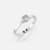 Pierścionek z białego złota z diamentem 0.3 ct - próba 585