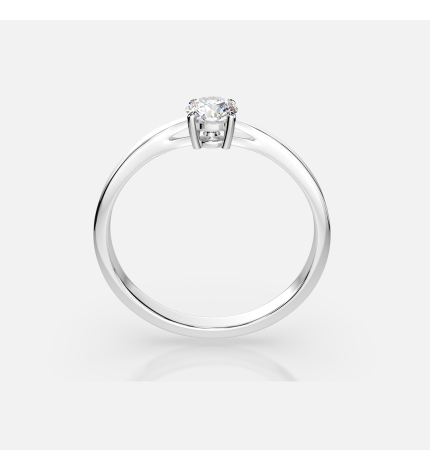 Pierścionek z białego złota z diamentem 0.3 ct - próba 585 Pierścionek z białego złota z diamentem 0.3 ct - próba 585