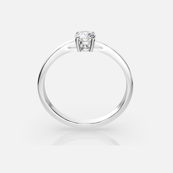 Pierścionek z białego złota z diamentem 0.3 ct - próba 585 Pierścionek z białego złota z diamentem 0.3 ct - próba 585