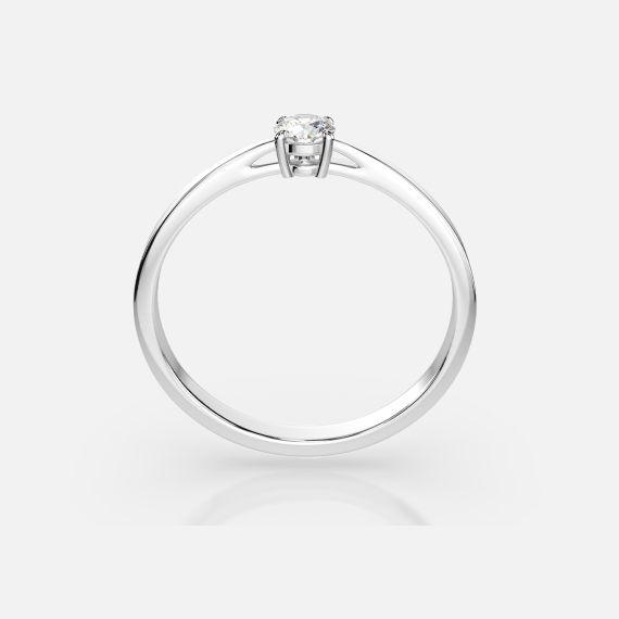 Pierścionek z białego złota z diamentem 0.2 ct - próba 585 Pierścionek z białego złota z diamentem 0.2 ct - próba 585