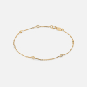 Złota bransoletka z diamentami 0.14 ct - próba 585 Złota bransoletka z diamentami 0.14 ct - próba 585