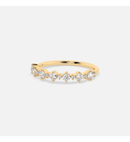 Złoty pierścionek z diamentami 0.5 ct - próba 585 Złoty pierścionek z diamentami 0.5 ct - próba 585
