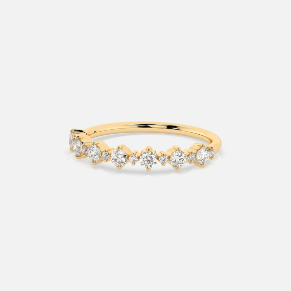 Złoty pierścionek z diamentami 0.5 ct - próba 585 Złoty pierścionek z diamentami 0.5 ct - próba 585
