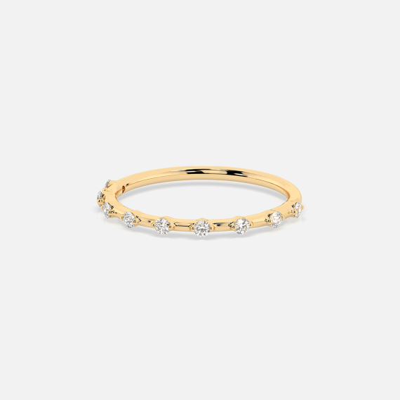 Złoty pierścionek z diamentami 0.18 ct - próba 585 Złoty pierścionek z diamentami 0.18 ct - próba 585
