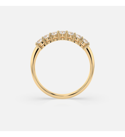Złoty pierścionek z diamentami 0.42 ct - próba 585 Złoty pierścionek z diamentami 0.42 ct - próba 585