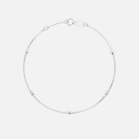 Bransoletka z białego złota z diamentami 0.14 ct - próba 585 Bransoletka z białego złota z diamentami 0.14 ct - próba 585
