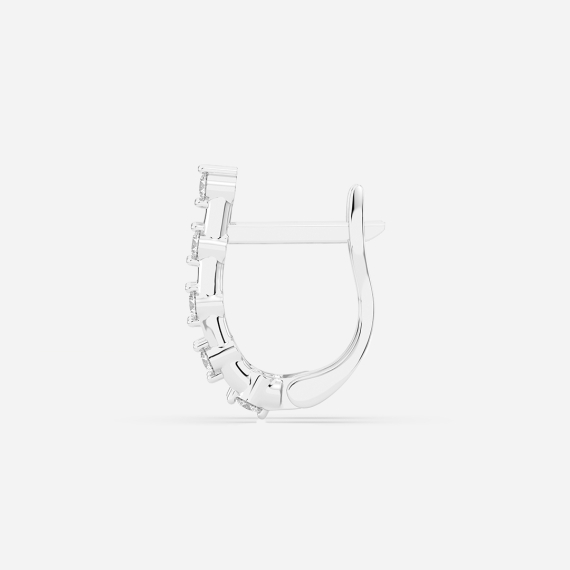 Kolczyki z białego złota z diamentami 0.2 ct - próba 585 Kolczyki z białego złota z diamentami 0.2 ct - próba 585