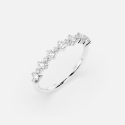 Pierścionek z białego złota z diamentami 0.5 ct - próba 585 Pierścionek z białego złota z diamentami 0.5 ct - próba 585