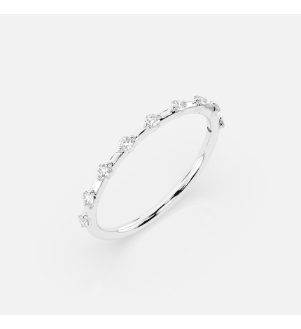 Pierścionek z białego złota z diamentami 0.18 ct - próba 585 Pierścionek z białego złota z diamentami 0.18 ct - próba 585