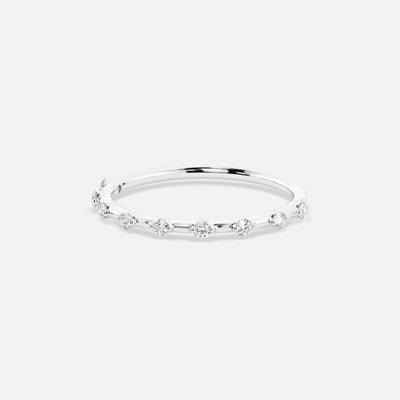 Pierścionek z białego złota z diamentami 0.18 ct - próba 585 Pierścionek z białego złota z diamentami 0.18 ct - próba 585
