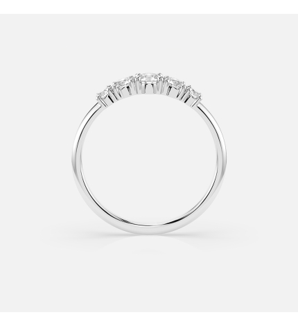 Pierścionek z białego złota z diamentami 0.42 ct - próba 585 Pierścionek z białego złota z diamentami 0.42 ct - próba 585