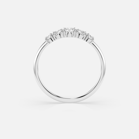 Pierścionek z białego złota z diamentami 0.42 ct - próba 585 Pierścionek z białego złota z diamentami 0.42 ct - próba 585