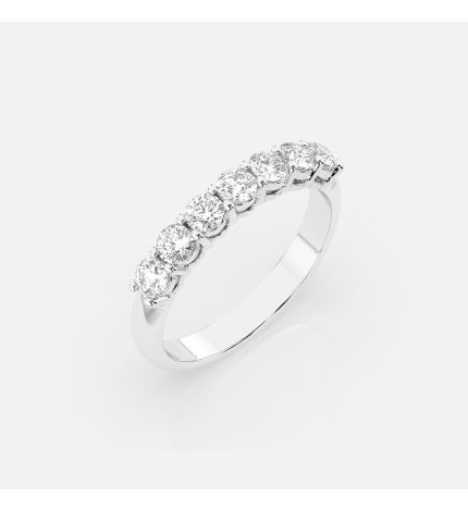 Pierścionek z białego złota z diamentami 0.7 ct - próba 585 Pierścionek z białego złota z diamentami 0.7 ct - próba 585