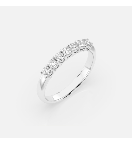 Pierścionek z białego złota z diamentami 0.42 ct - próba 585 Pierścionek z białego złota z diamentami 0.42 ct - próba 585