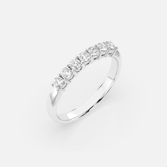 Pierścionek z białego złota z diamentami 0.42 ct - próba 585