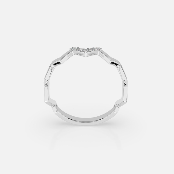 Pierścionek z białego złota z diamentami 0.05 ct - próba 585 Pierścionek z białego złota z diamentami 0.05 ct - próba 585
