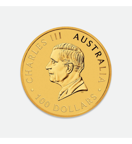 Zestaw złota moneta Australijski Kangur 1 uncja i diament 0.50 ct Zestaw złota moneta Australijski Kangur 1 uncja i diament 0.50 ct