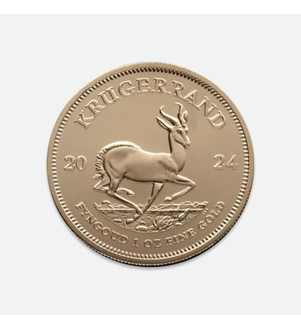 Zestaw złota moneta Krugerrand 1 uncja i diament 0.19 ct Zestaw złota moneta Krugerrand 1 uncja i diament 0.19 ct