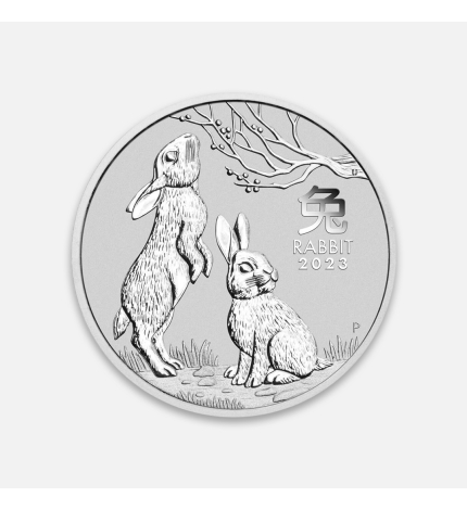 Srebrna moneta Lunar III: Rok Królika 2023 1 uncja Srebrna moneta Lunar III: Rok Królika 2023 1 uncja