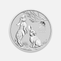 Srebrna moneta Lunar III: Rok Królika 2023 1/2 uncji Srebrna moneta Lunar III: Rok Królika 2023 1/2 uncji