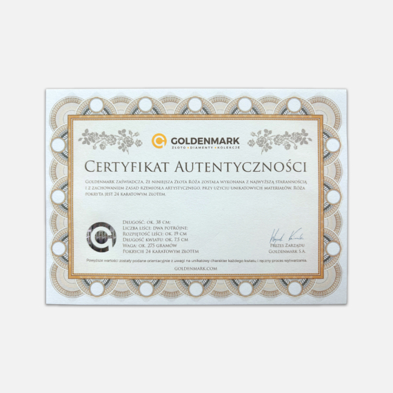 Złota Róża Goldenmark - Szlachetne dodatki - Goldenmark Złota Róża Goldenmark - Szlachetne dodatki - Goldenmark